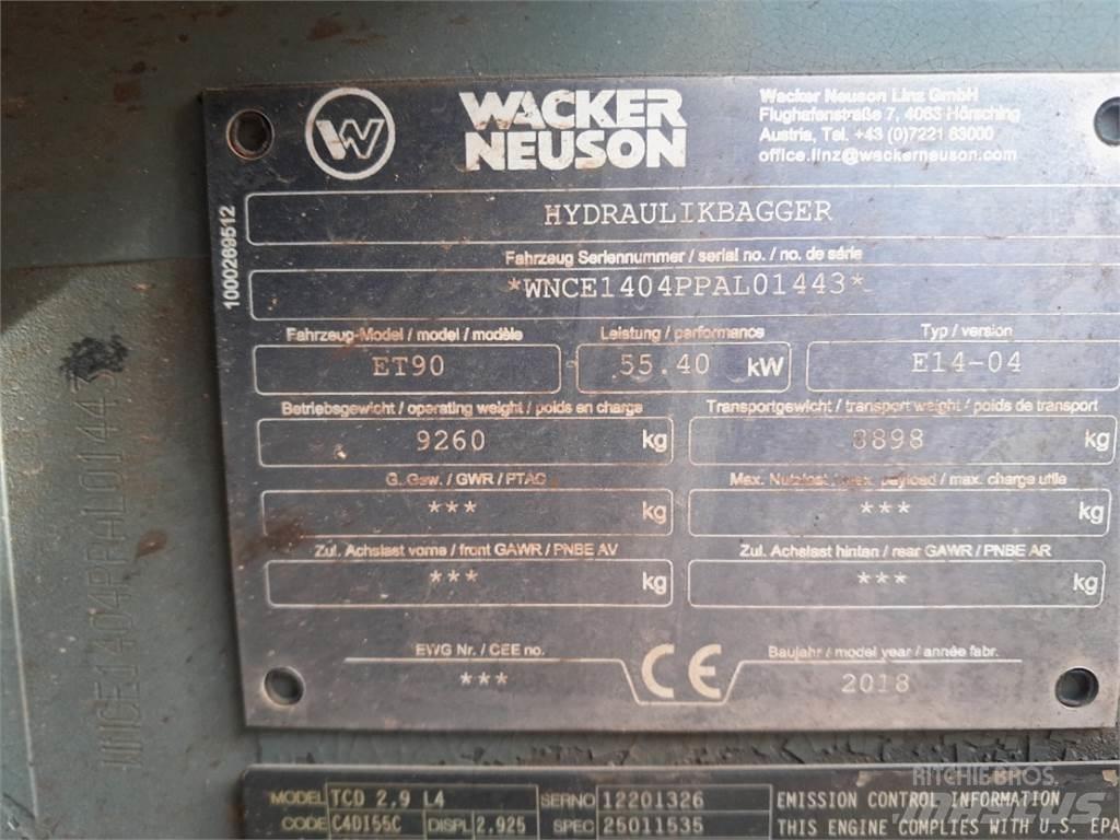 Wacker Neuson ET90 Mini bagri <7t
