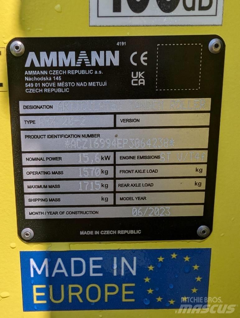 Ammann ARX20-2 Dvojni valjarji