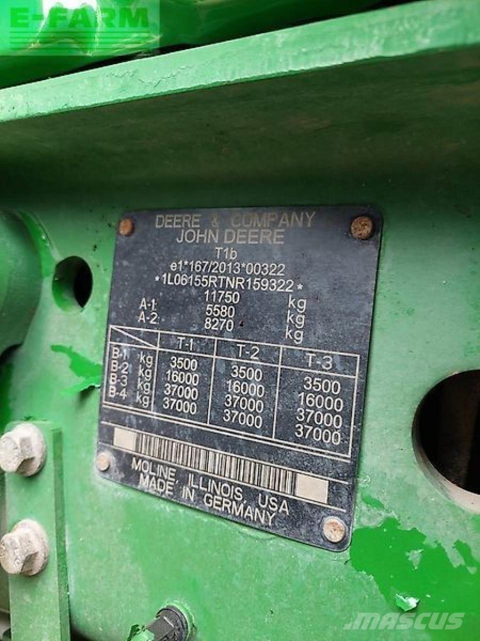 John Deere 6r155 Traktorji
