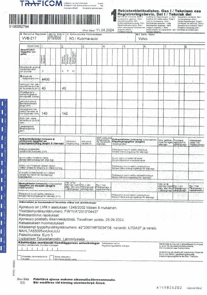 Volvo FL 240 Tovornjaki zabojniki