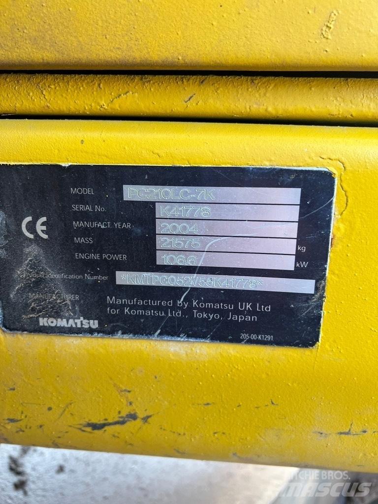 Komatsu PC 210 LC-7K Bagri goseničarji