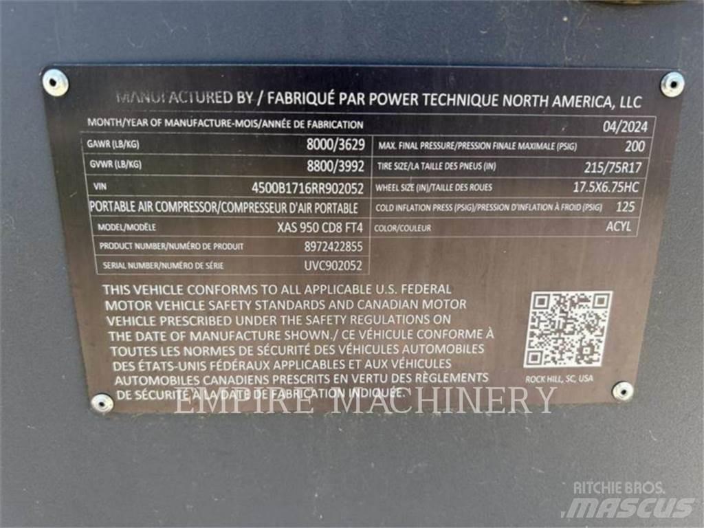 Atlas Copco XAS950CD Kompresorji