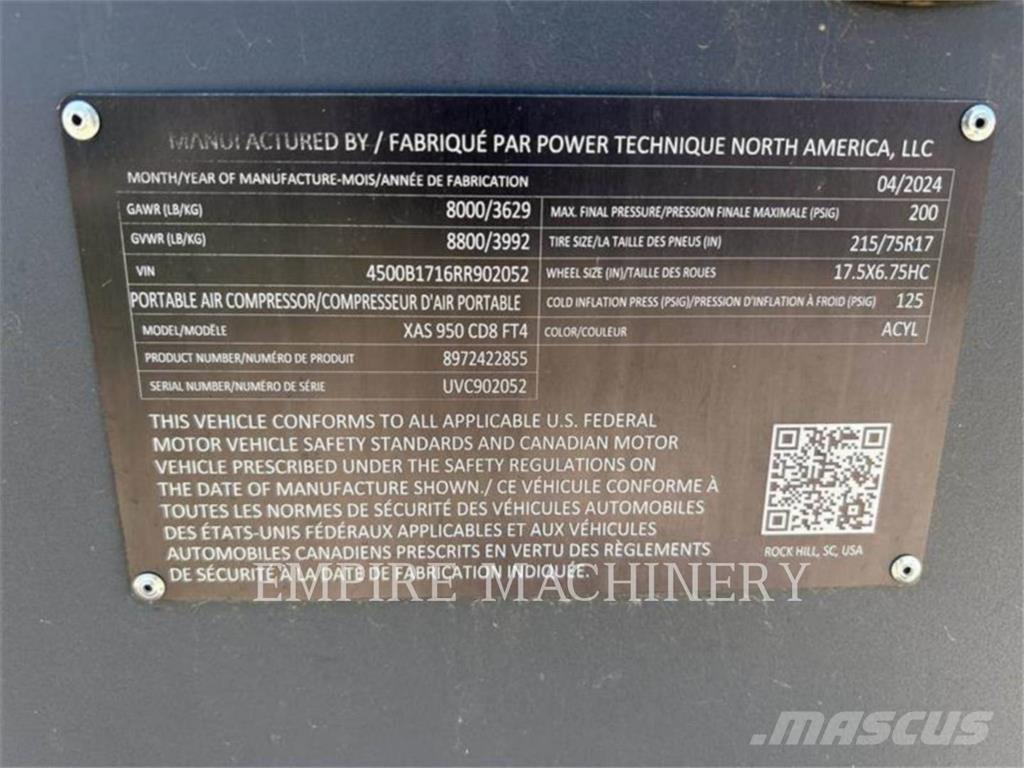 Atlas Copco XAS950CD Kompresorji
