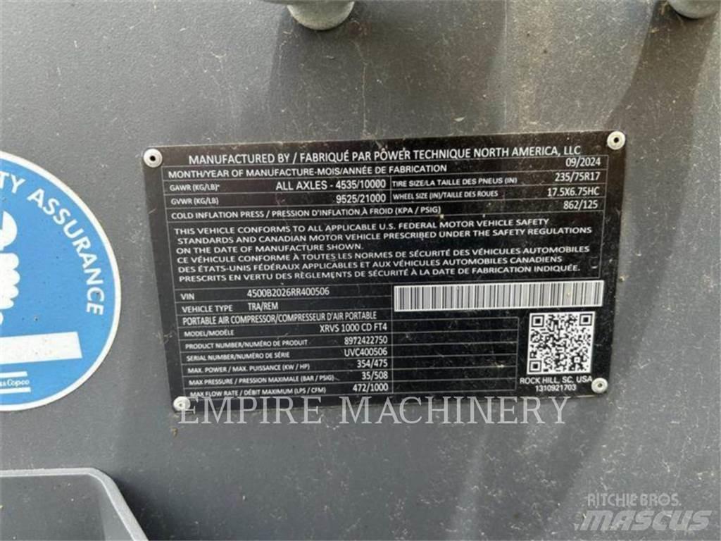 Atlas Copco XRVS1000CD Kompresorji