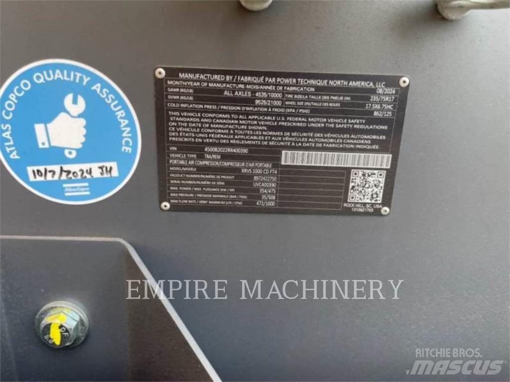 Atlas Copco XRVS1000CD Kompresorji