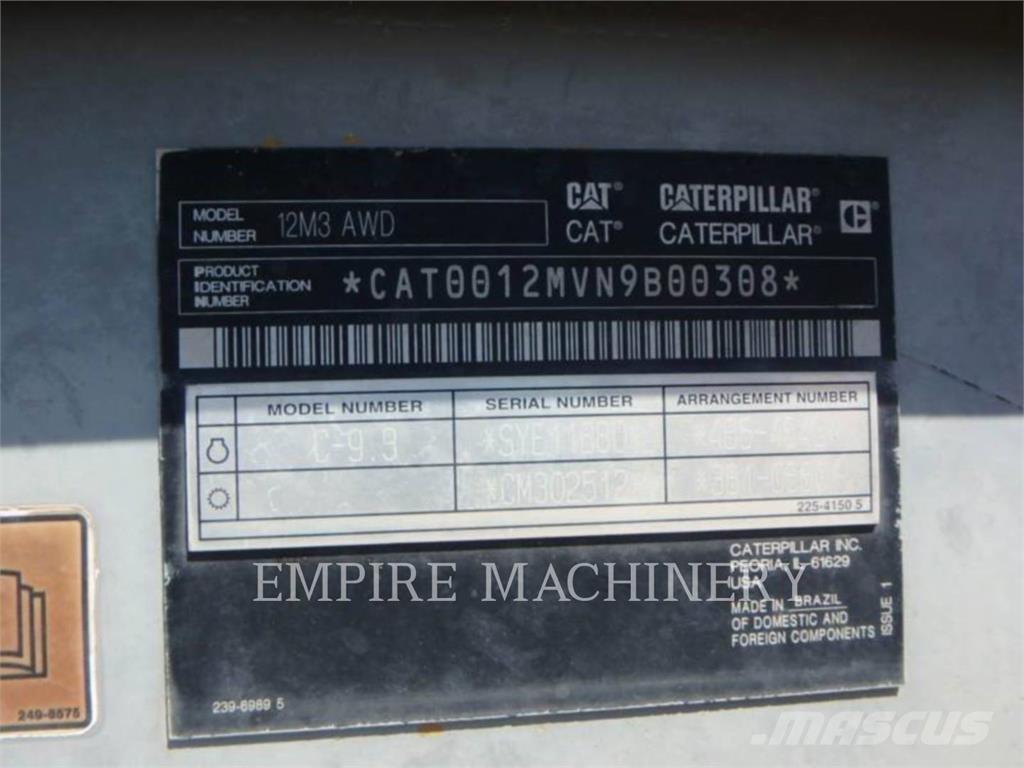 CAT 12M3 AWD Grederji