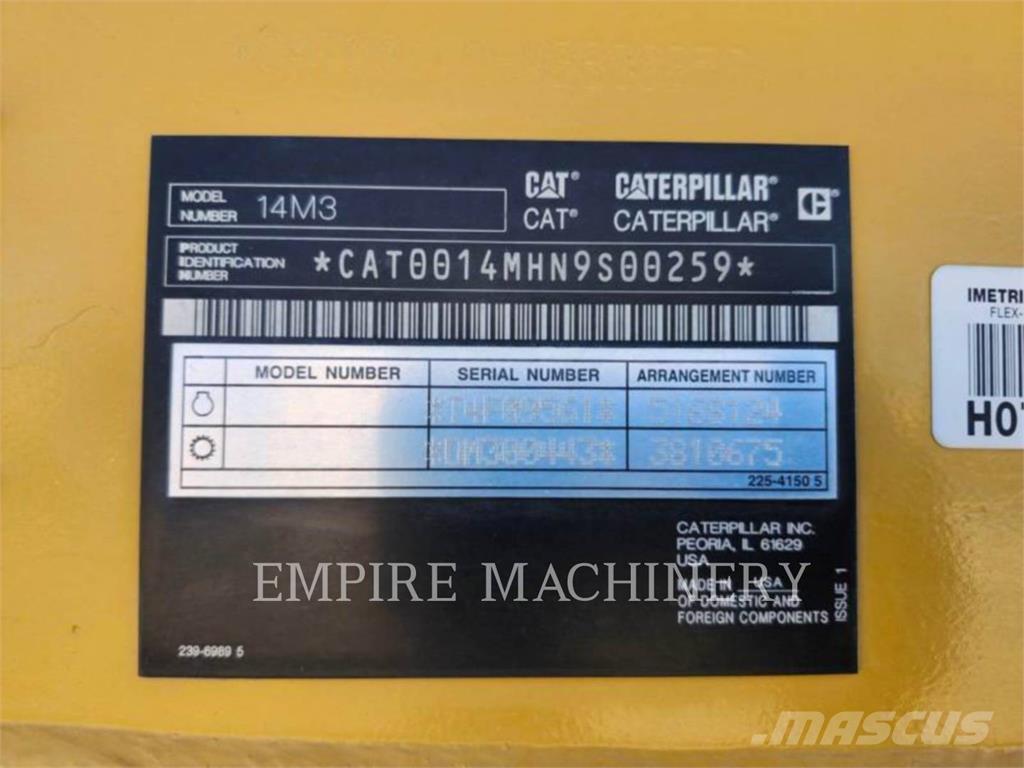 CAT 14M3 Grederji