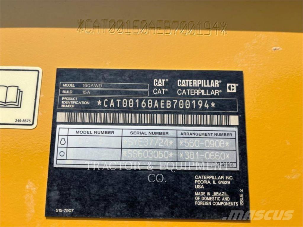 CAT 160 AWD Grederji