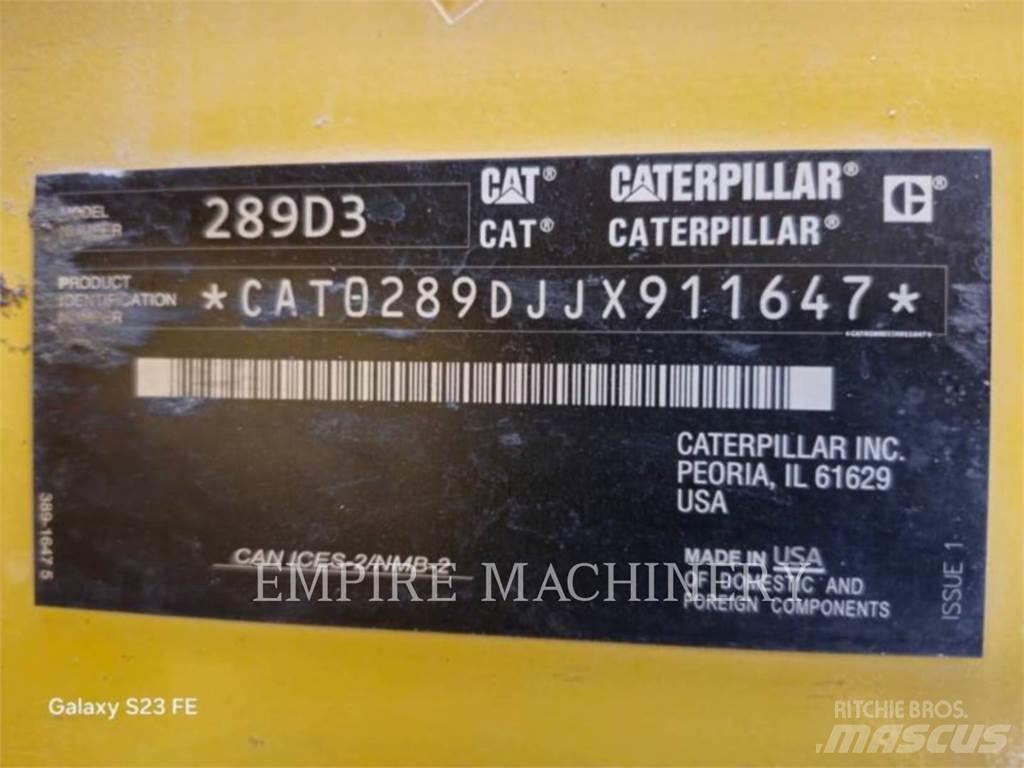 CAT 289D3 CA Skid steer mini nakladalci