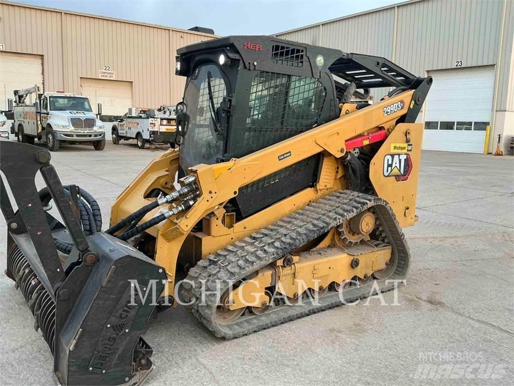 CAT 299D3XE D1AQBR Skid steer mini nakladalci