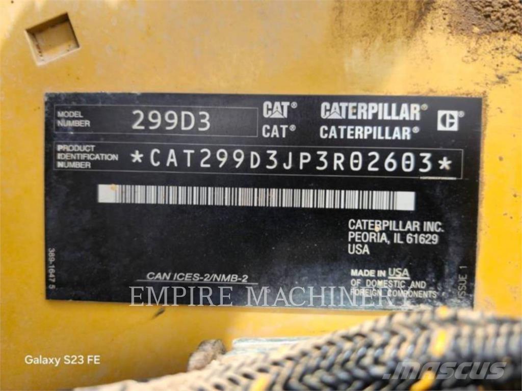 CAT 299D3XPSCA Skid steer mini nakladalci