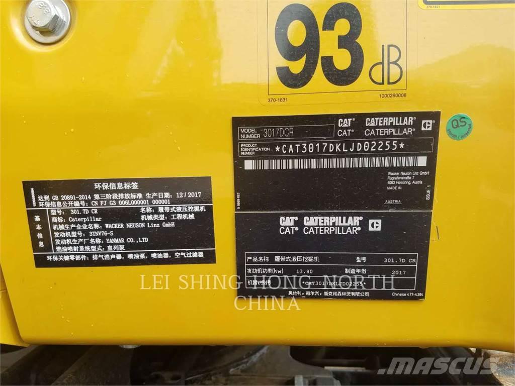 CAT 301.7DCR Bagri goseničarji