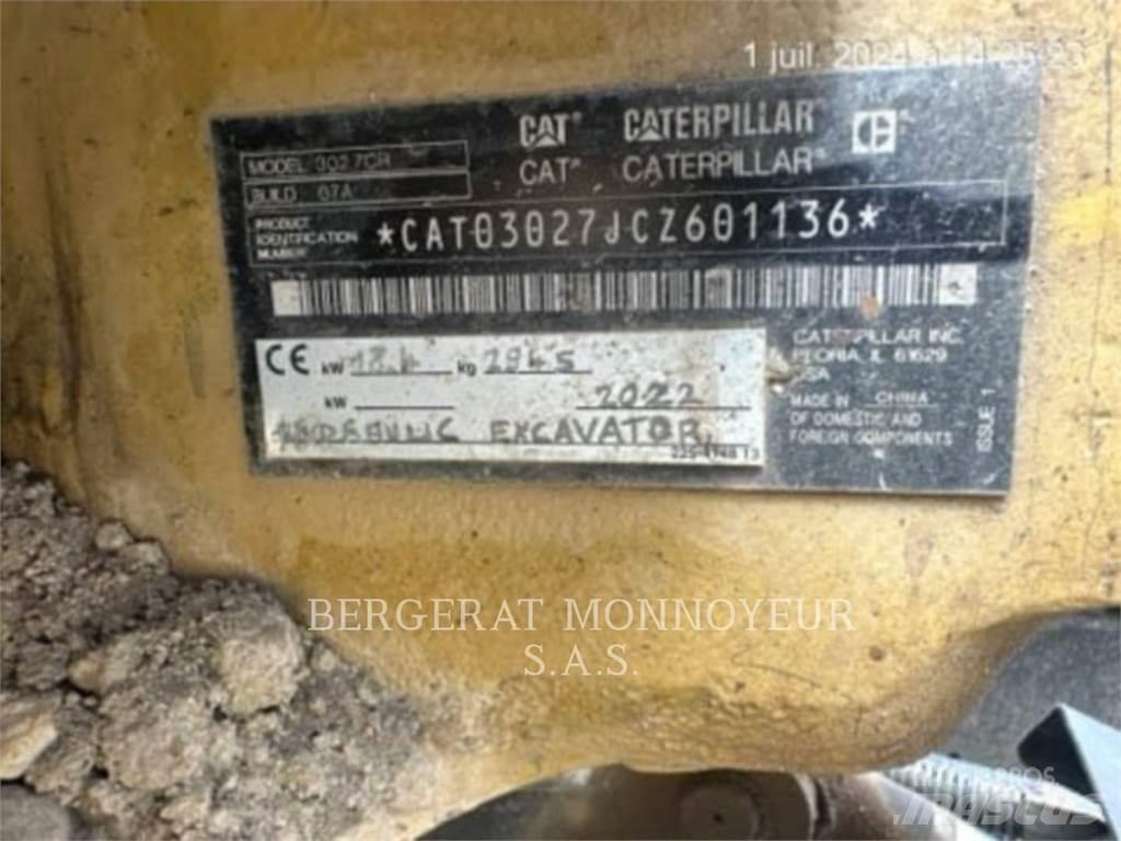 CAT 302.7 Bagri goseničarji