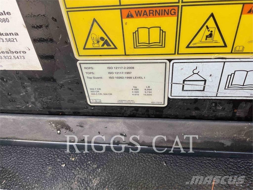 CAT 302.707CR Bagri goseničarji