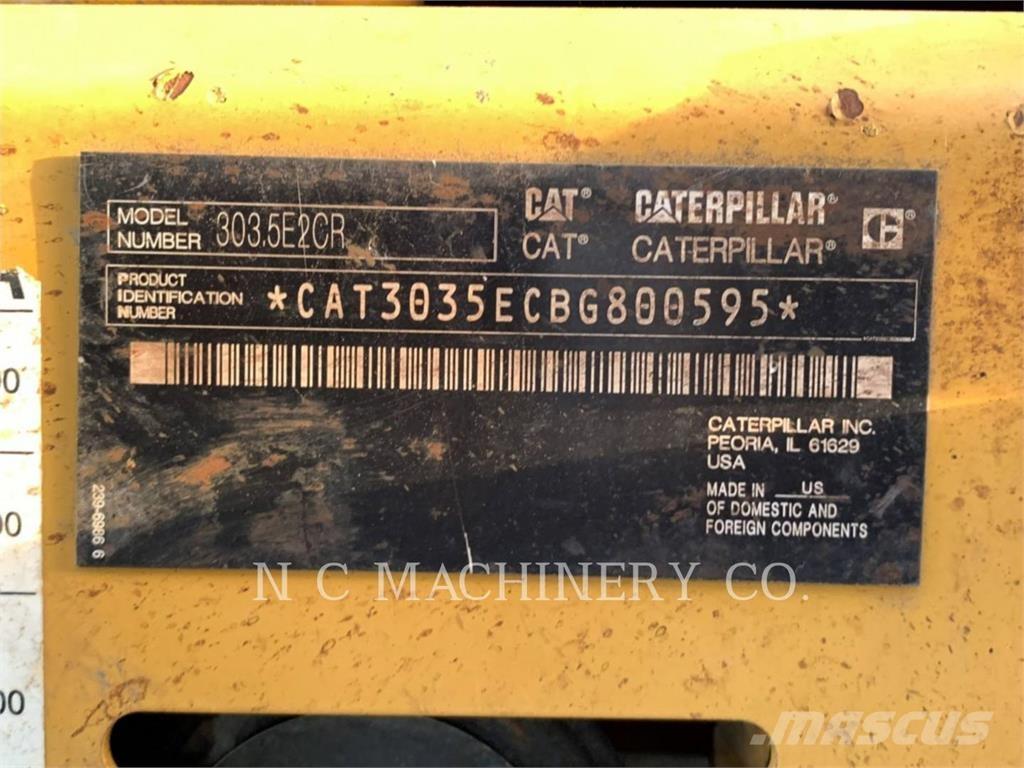 CAT 303.5E2CRN Bagri goseničarji