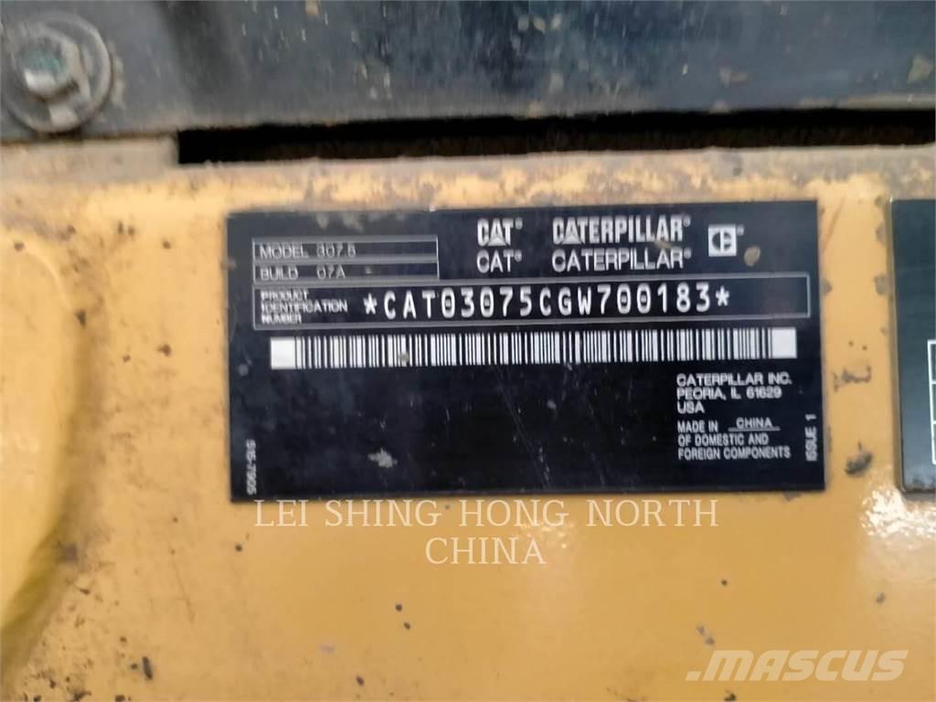 CAT 307.5 Bagri goseničarji