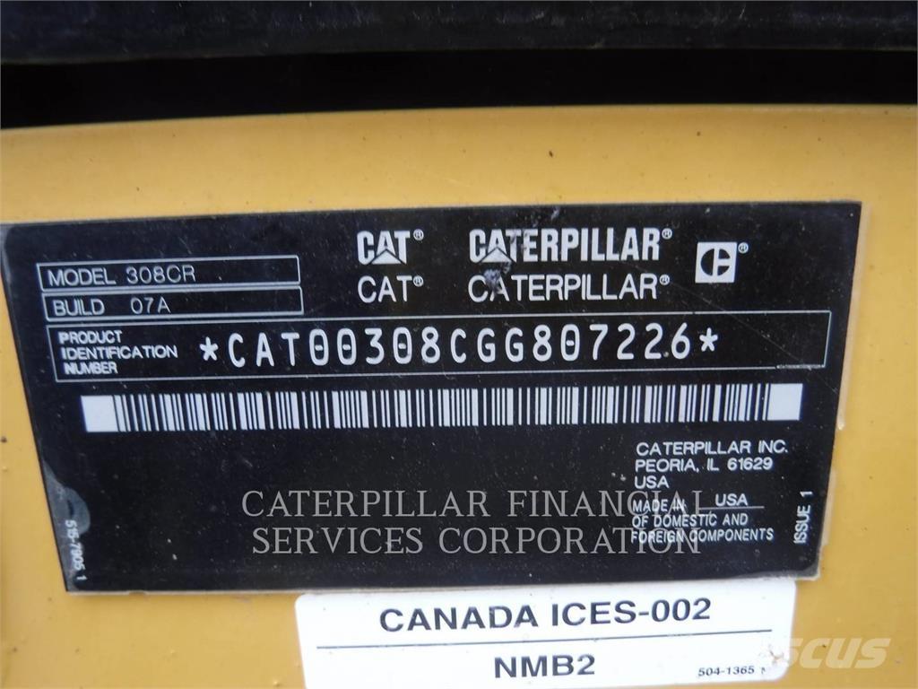 CAT 308-07CR Bagri goseničarji