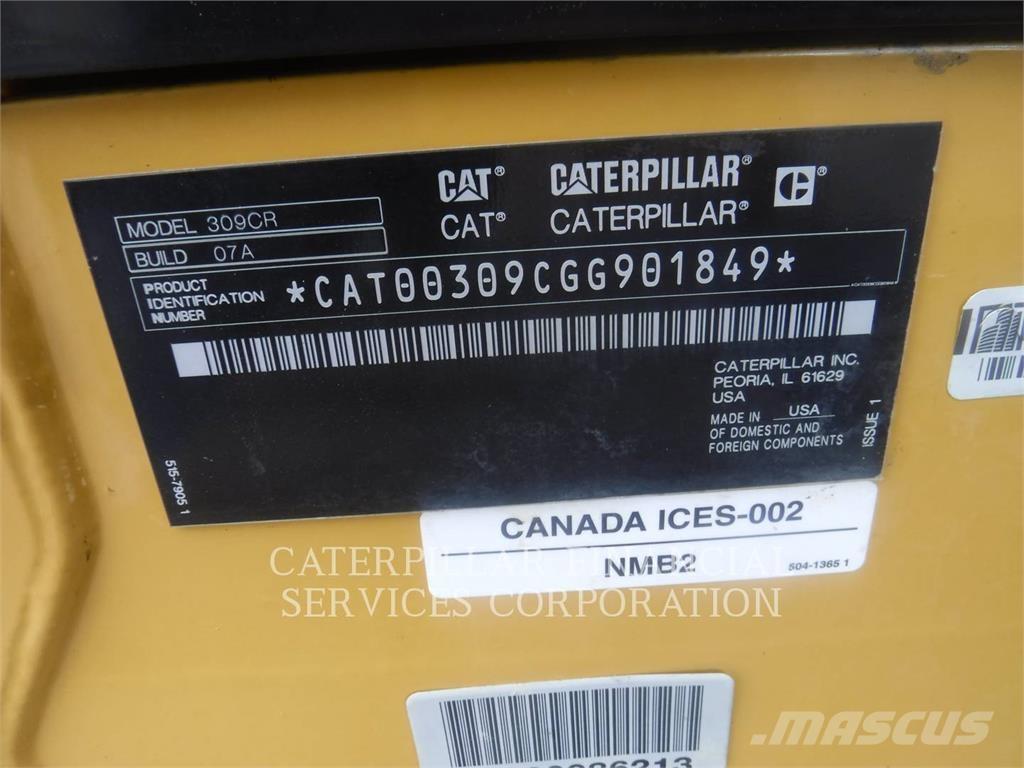 CAT 309-07CR Bagri goseničarji