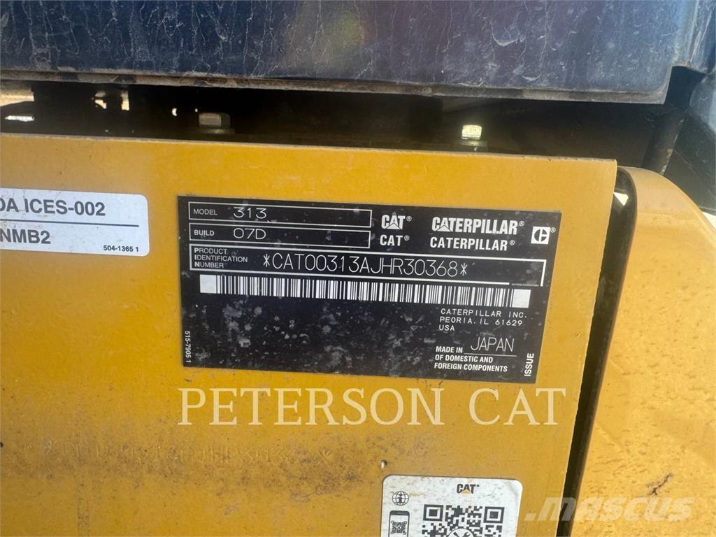 CAT 313 Bagri goseničarji