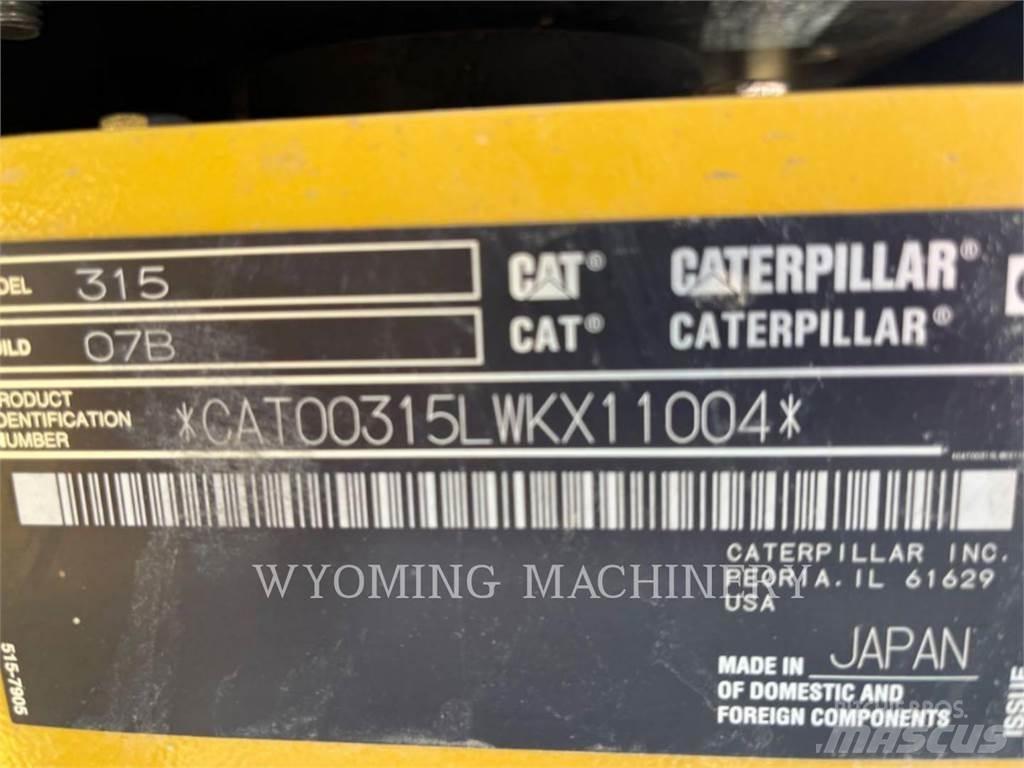 CAT 315 Bagri goseničarji