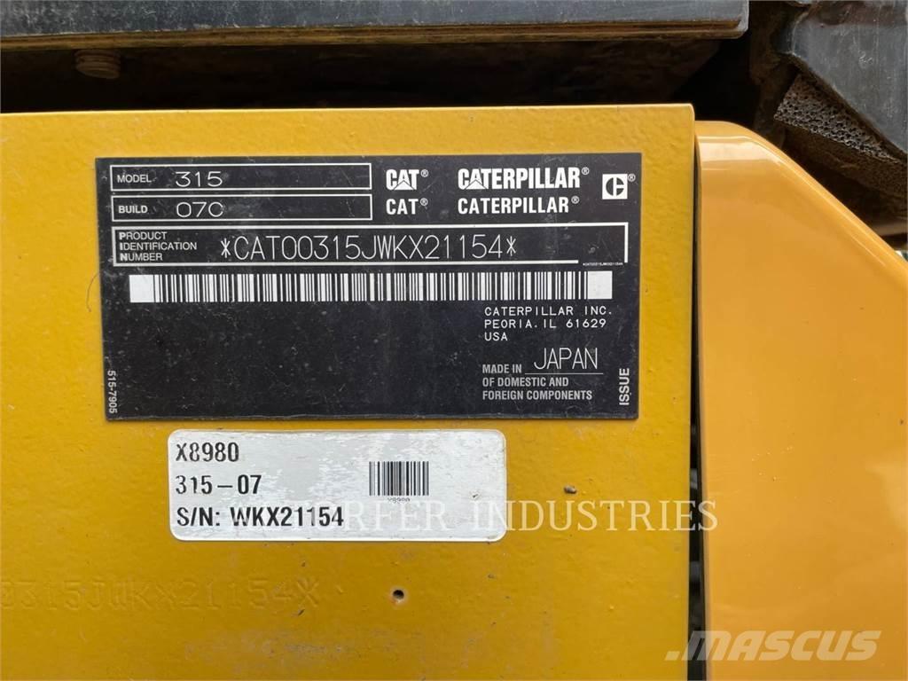 CAT 315-07 Bagri goseničarji