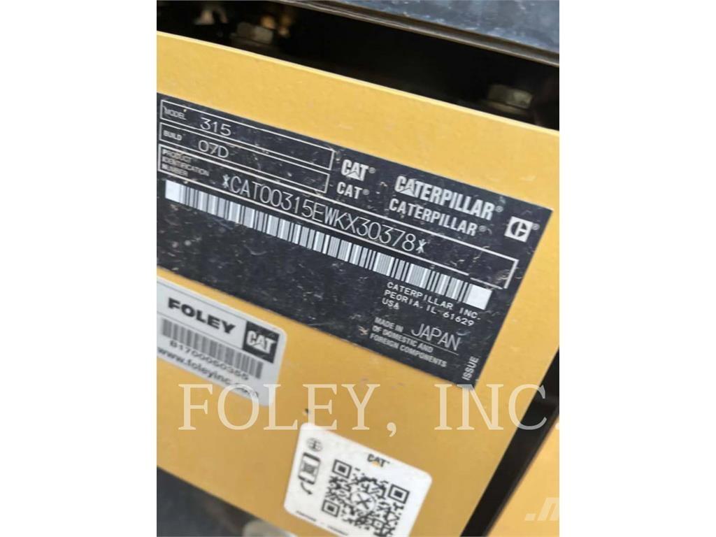 CAT 315-07 Bagri goseničarji