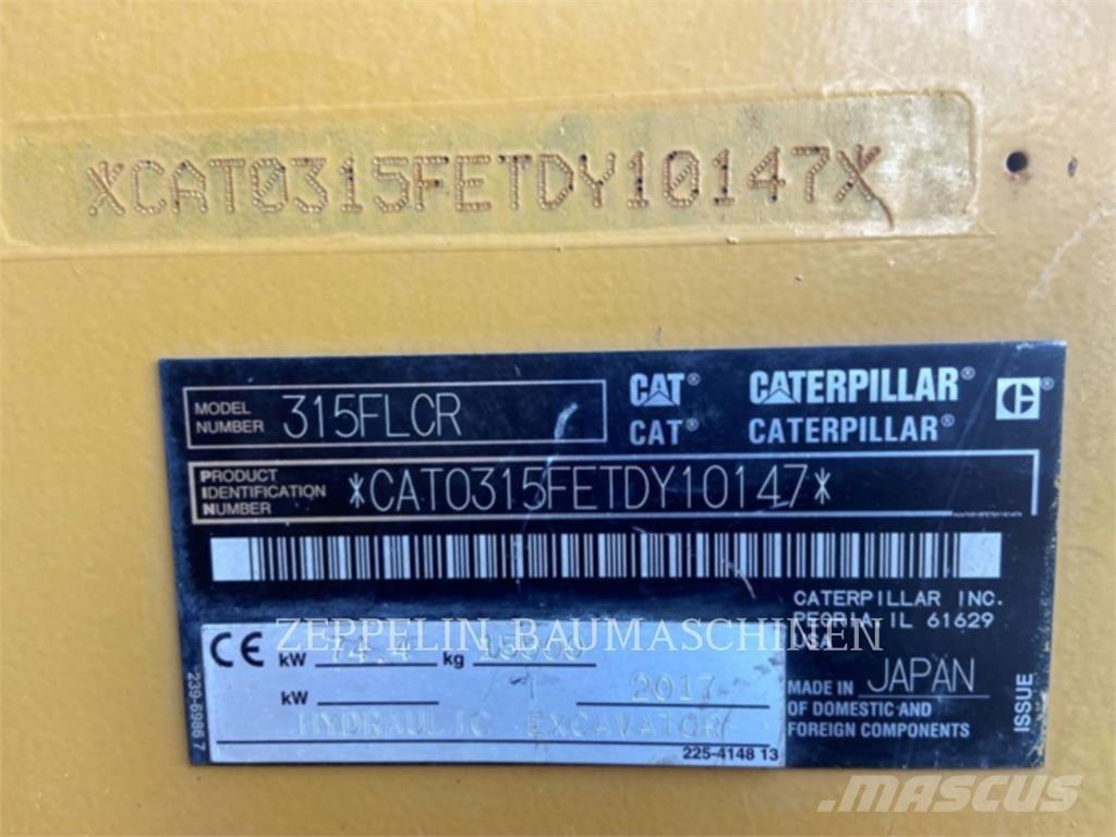 CAT 315FL Bagri goseničarji