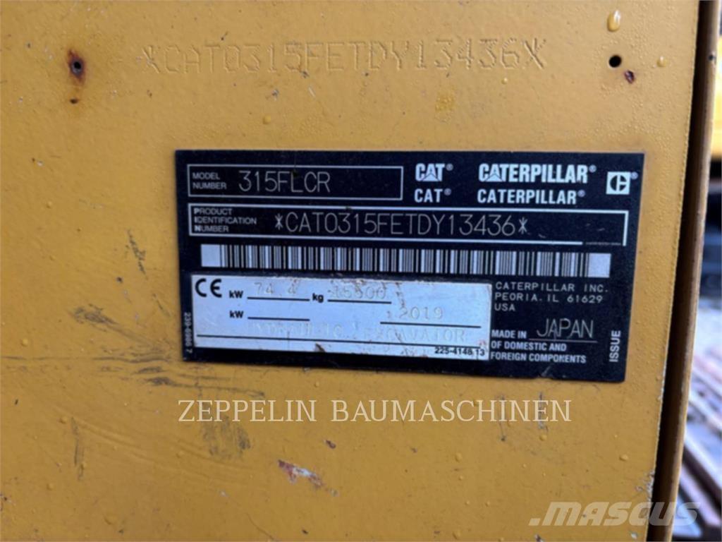 CAT 315FL Bagri goseničarji