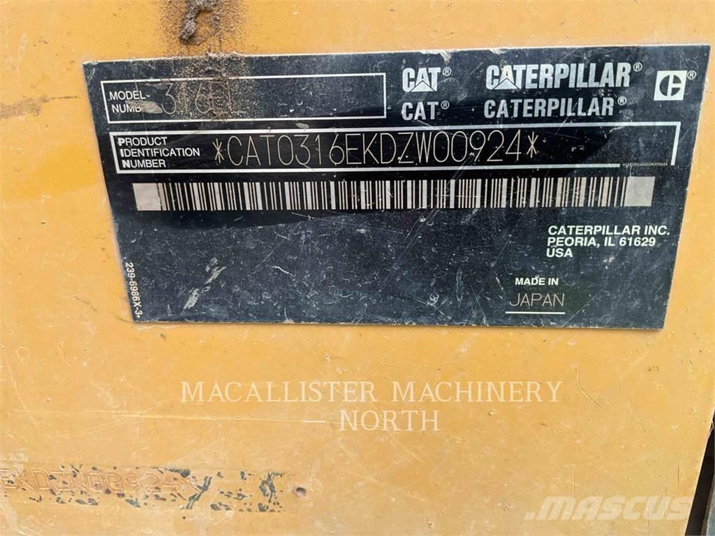 CAT 316EL Bagri goseničarji