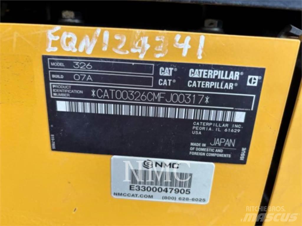 CAT 326-07 Bagri goseničarji