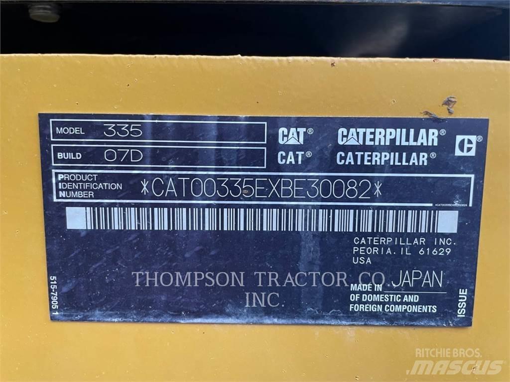 CAT 335 Bagri goseničarji