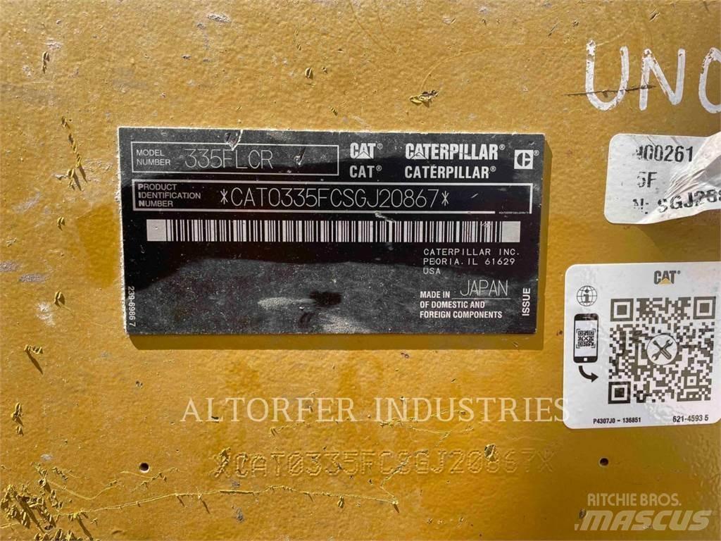 CAT 335F LCR Bagri goseničarji