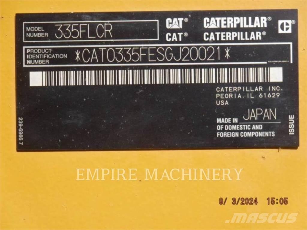 CAT 335FL P Bagri goseničarji