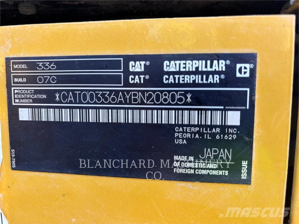 CAT 336 Bagri goseničarji