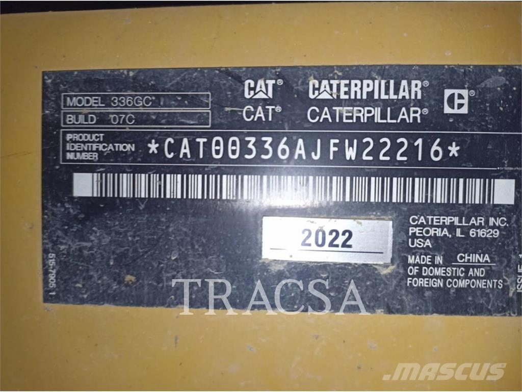 CAT 336-07GC Bagri goseničarji