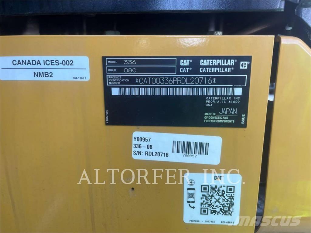 CAT 336-08 Bagri goseničarji