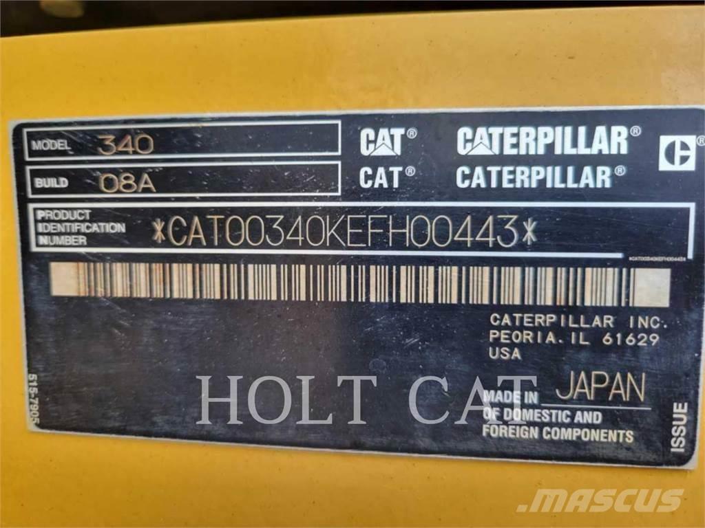 CAT 340 12 TC Bagri goseničarji
