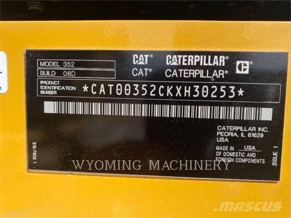 CAT 352 Bagri goseničarji