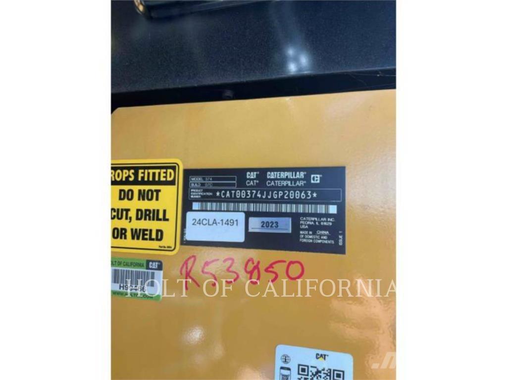 CAT 374 2D MSX Bagri goseničarji