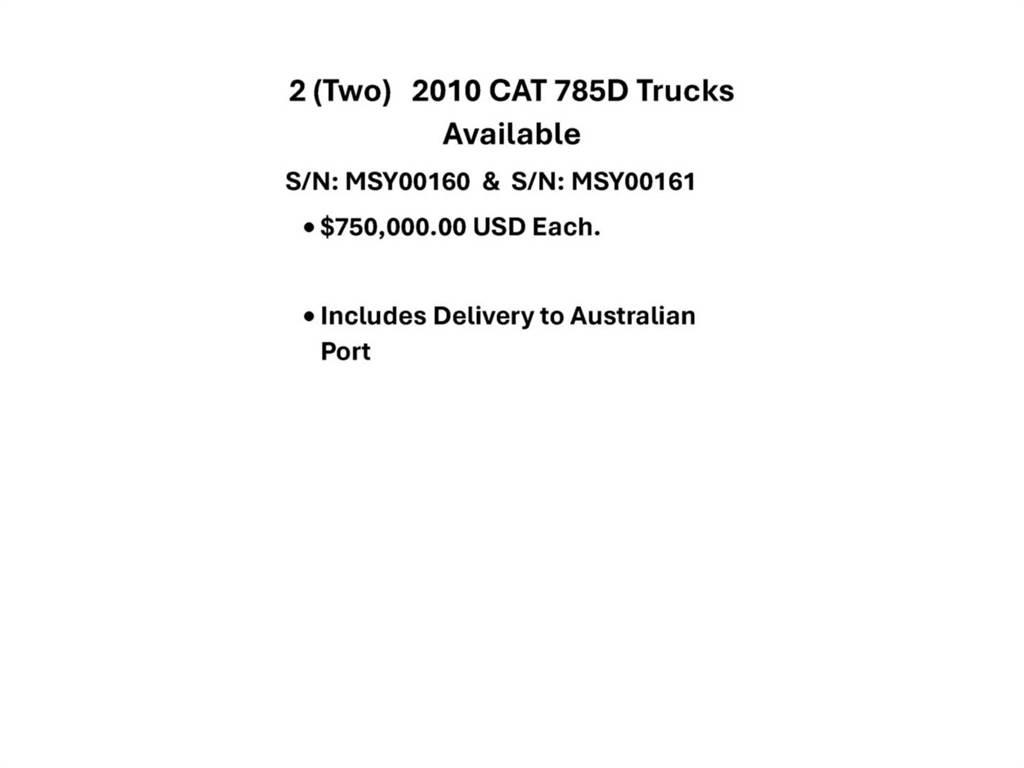 CAT 785D Zglobni demperji