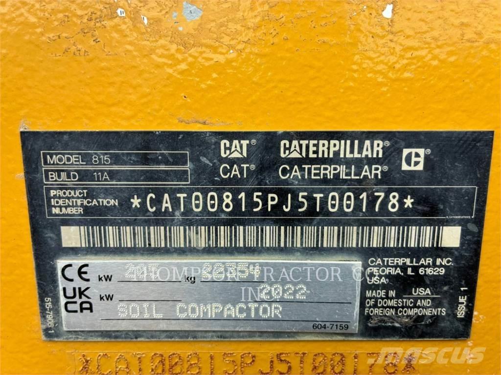 CAT 815 Kompaktorji tal