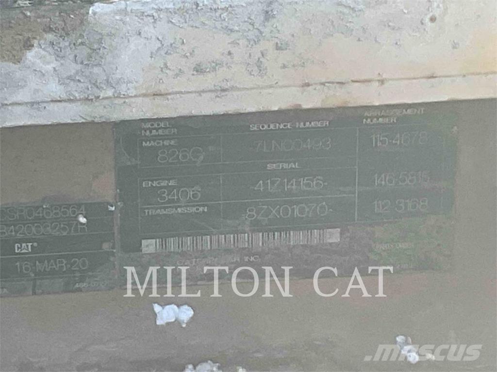 CAT 826G Kompaktorji tal