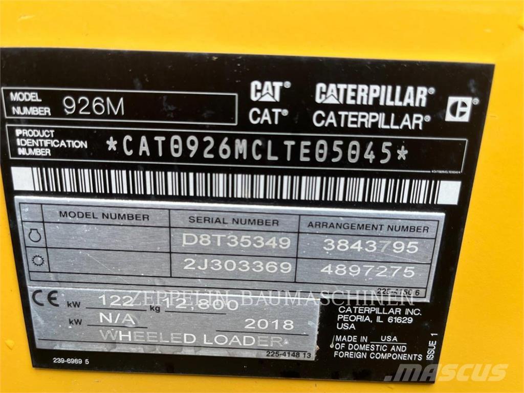 CAT 926M Kolesni nakladalci