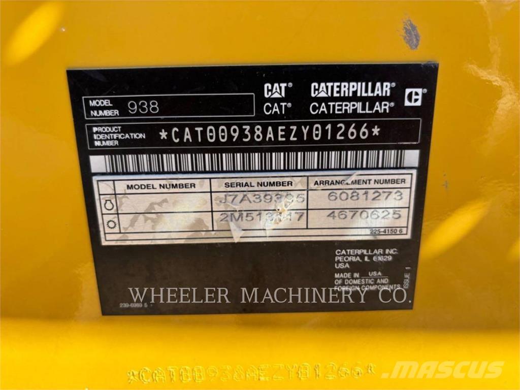 CAT 938 QC Kolesni nakladalci