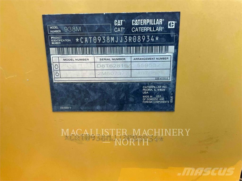 CAT 938M RQ Kolesni nakladalci