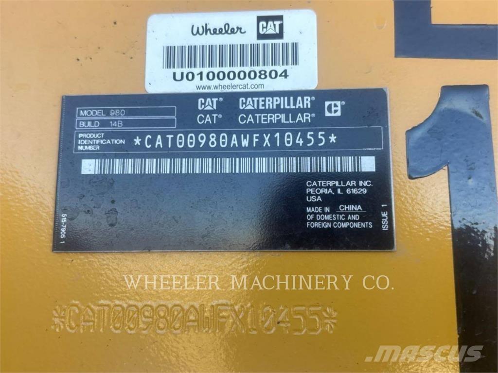 CAT 980 Kolesni nakladalci