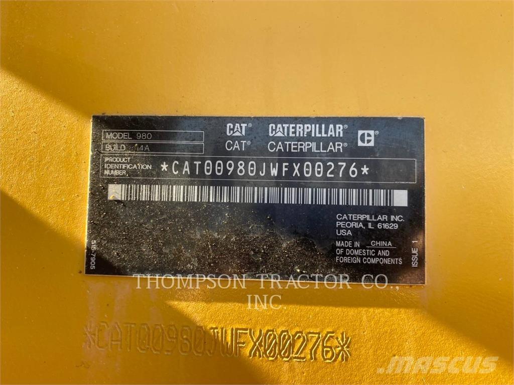 CAT 980 Kolesni nakladalci