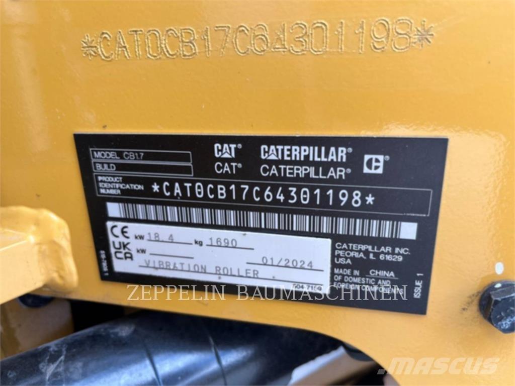 CAT CB1.7 Kompaktorji tal
