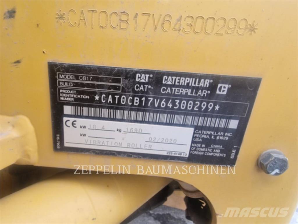 CAT CB1.7 Kompaktorji tal