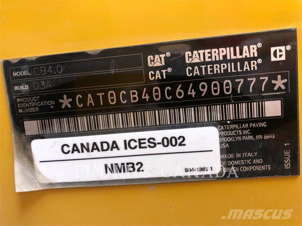 CAT CB4.0-03 Kompaktorji tal